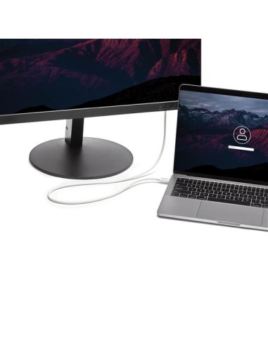 StarTech.com Cavo Thunderbolt 3 - 20Gbps - 2m - Bianco - Compatabile con Thunderbolt, USB e DisplayPort