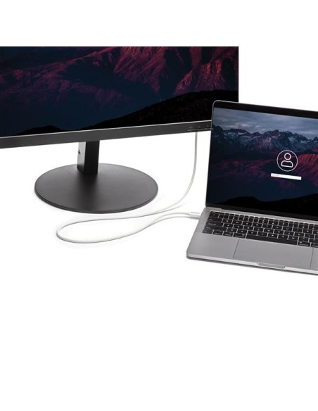 StarTech.com Cavo Thunderbolt 3 - 20Gbps - 2m - Bianco - Compatabile con Thunderbolt, USB e DisplayPort