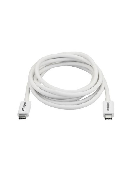 StarTech.com Cavo Thunderbolt 3 - 20Gbps - 2m - Bianco - Compatabile con Thunderbolt, USB e DisplayPort