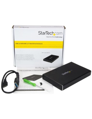StarTech.com Box Esterno Universale per disco rigido SATA III da 2,5" USB 3.0 - Case SSD HDD portabile SATA 6 Gbps - supporto