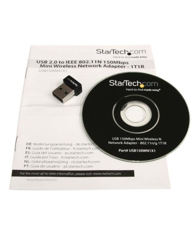 StarTech.com Adattatore di rete N wireless mini USB 150 Mbps - 802.11n g 1T1R