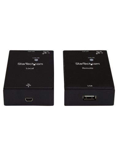 StarTech.com Extender USB 2.0 su cavo Cat5e Cat6 (RJ45) - Fino a 50m - Kit adattatore per estensore porta USB ad alta velocità