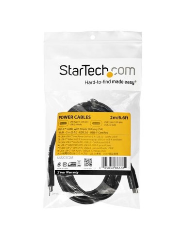 StarTech.com USB2C5C2M cavo USB 2 m USB 2.0 USB C Nero