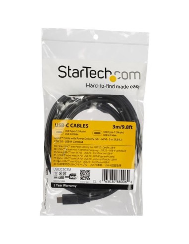 StarTech.com USB2C5C3M cavo USB 3 m USB 2.0 USB C Nero