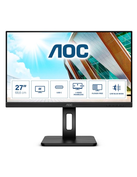 AOC U27P2CA Monitor PC 68,6 cm (27") 3840 x 2160 Pixel 4K Ultra HD LED Nero