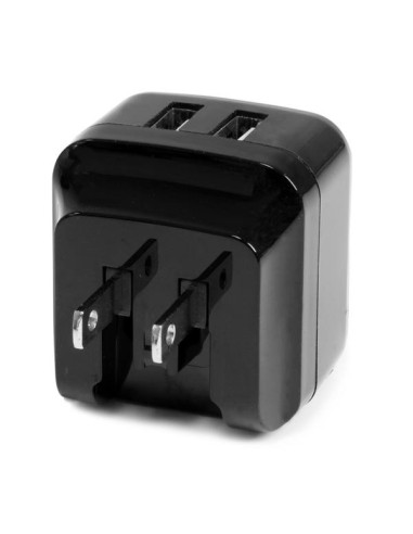 StarTech.com Caricabatterie da Muro a doppia porta x2 USB ad alta potenza ( 17W   3.4 Amp ) con prese da viaggio