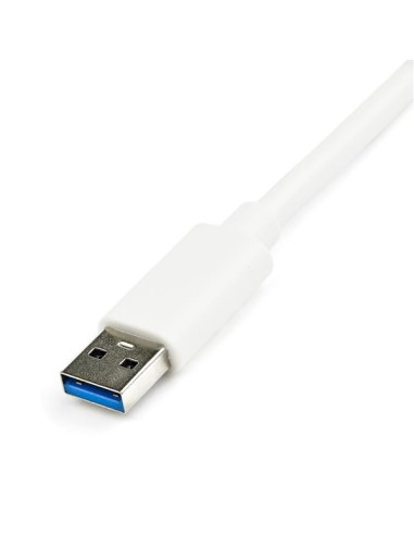 StarTech.com Adattatore USB 3.0 a Ethernet Gigabit NIC con porta USB - Bianco