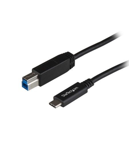 StarTech.com USB31CB1M cavo USB 1 m USB 3.2 Gen 2 (3.1 Gen 2) USB C USB B Nero