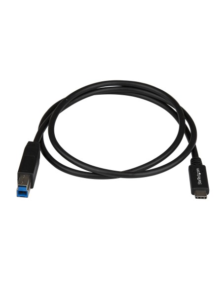 StarTech.com USB31CB1M cavo USB 1 m USB 3.2 Gen 2 (3.1 Gen 2) USB C USB B Nero