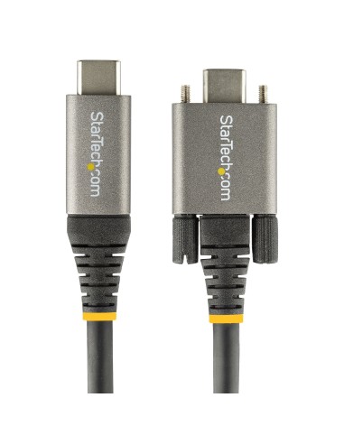 StarTech.com Cavo USB-C con viti di bloccaggio laterali da 50cm - Cavo da USB-C a USB- C certificato 10Gbps - Cavo USB-C