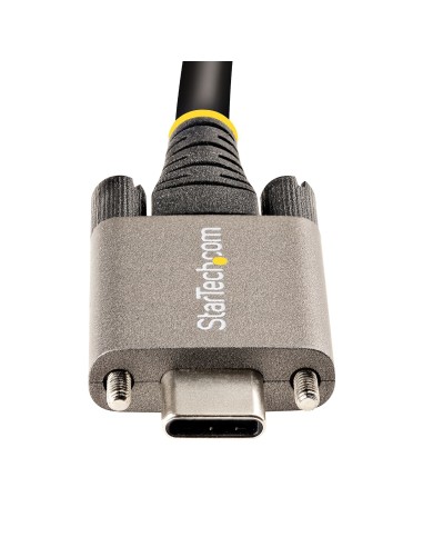 StarTech.com Cavo USB-C con viti di bloccaggio laterali da 50cm - Cavo da USB-C a USB- C certificato 10Gbps - Cavo USB-C