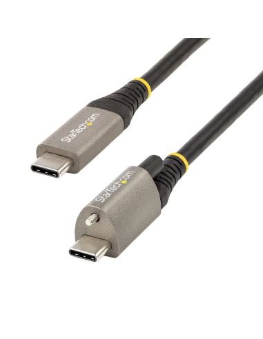 StarTech.com Cavo USB-C con viti di bloccaggio superiori da 1m - Cavo da USB-C a USB- C certificato 10Gbps - Cavo USB-C 3.1 3.2