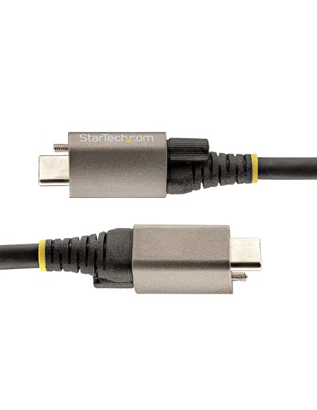StarTech.com Cavo USB-C con viti di bloccaggio superiori da 50cm - Cavo da USB-C a USB- C certificato 10Gbps - Cavo USB-C