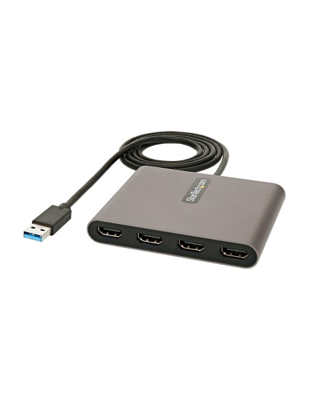 StarTech.com Adattatore USB-A a HDMI 1080p 60 Hz a 4 porte - Convertitore USB tipo A a HDMI - Multi Monitor Dongle Adapter -