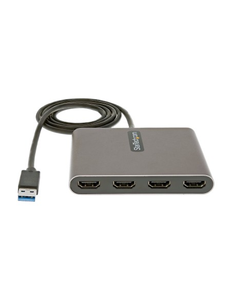 StarTech.com Adattatore USB-A a HDMI 1080p 60 Hz a 4 porte - Convertitore USB tipo A a HDMI - Multi Monitor Dongle Adapter -