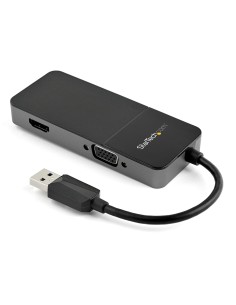 StarTech.com Adattatore USB 3.0 a HDMI e VGA - Convertitore adattatore multiporta 4K 1080p USB Type-A per doppio monitor -