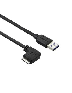 StarTech.com Cavo USB 3.0 Tipo A a Micro B slim - Connettore USB3.0 A a Micro B slim ad angolo sinistro Gen 1 (5 Gbps) - 50cm