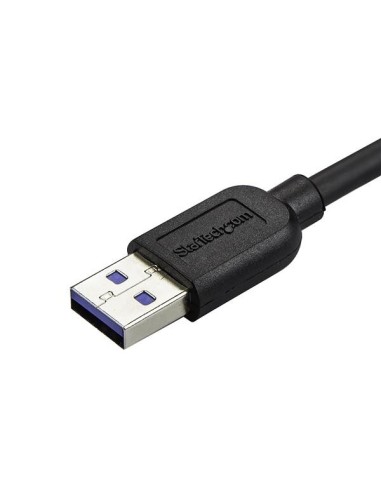StarTech.com Cavo USB 3.0 Tipo A a Micro B slim - Connettore USB3.0 A a Micro B slim ad angolo destro Gen 1 (5 Gbps) - 50cm