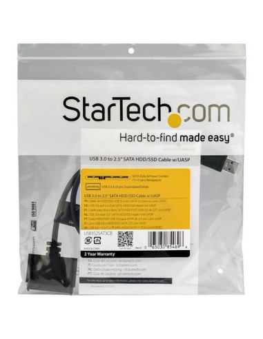 StarTech.com Cavo Adattatore per dischi rigidi USB 3.0 a SATA III da 2.5`` con UASP - Convertitore Sata SSD HDD