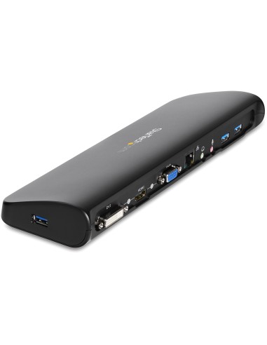 StarTech.com Docking station Universale USB3.0 per laptop VGA DVI HDMI - Dual-Monitor con Ethernet audio