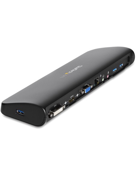 StarTech.com Docking station Universale USB3.0 per laptop VGA DVI HDMI - Dual-Monitor con Ethernet audio