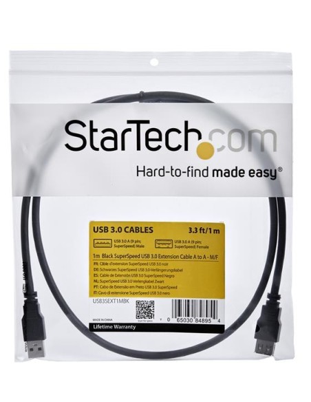 StarTech.com Cavo di prolunga USB 3.0 SuperSpeed da 1 m A ad A nero - M F