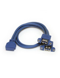 StarTech.com Cavo pannello USB 3.0 2 porte - Cavo USB A a collettore scheda madre F F