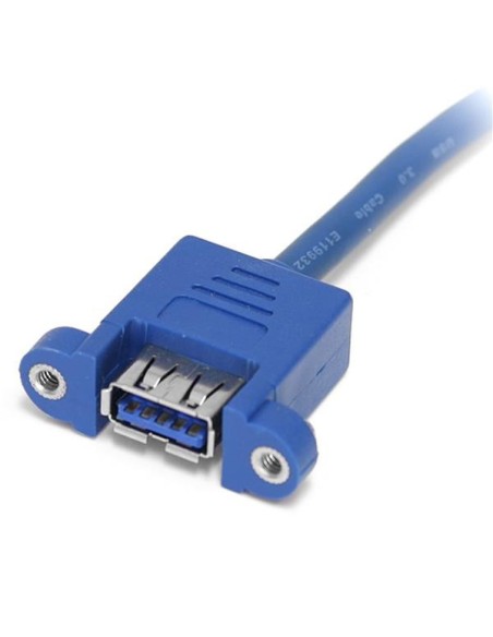 StarTech.com Cavo pannello USB 3.0 2 porte - Cavo USB A a collettore scheda madre F F