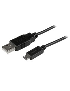 StarTech.com Cavo di sincronizzazione e di ricarica USB a Micro USB - Cavetto slim per Smartphone e Tablet A a Micro B slim da