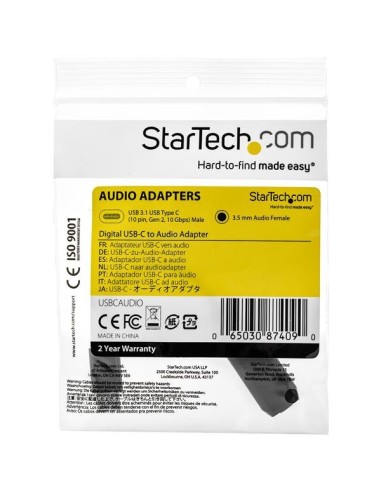 StarTech.com Adattatore audio USB-C a jack da 3,5 mm - Attivo