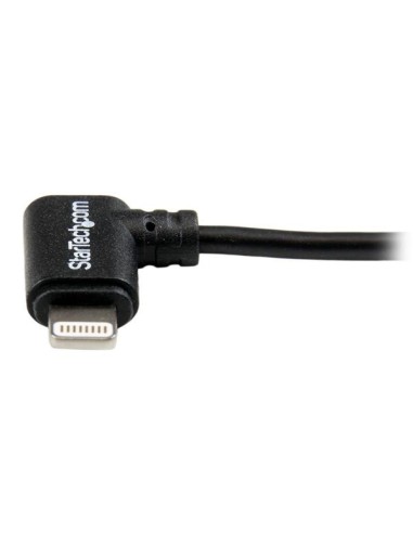 StarTech.com Cavo connettore ad angolo lightning a 8 pin Apple a USB nero da 1 m per iPhone iPod iPad