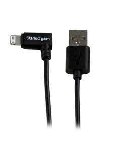 StarTech.com Cavo connettore ad angolo lightning a 8 pin Apple a USB nero da 2 m per iPhone iPod iPad