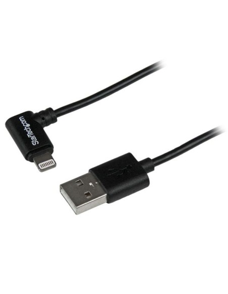 StarTech.com Cavo connettore ad angolo lightning a 8 pin Apple a USB nero da 2 m per iPhone iPod iPad