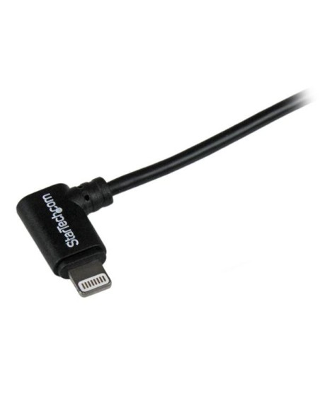 StarTech.com Cavo connettore ad angolo lightning a 8 pin Apple a USB nero da 2 m per iPhone iPod iPad