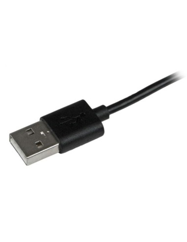 StarTech.com Cavo connettore ad angolo lightning a 8 pin Apple a USB nero da 2 m per iPhone iPod iPad