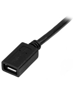StarTech.com Cavo prolunga Micro USB maschio a femmina - Cavo di estensione micro-USB di 50cm - Nero 2