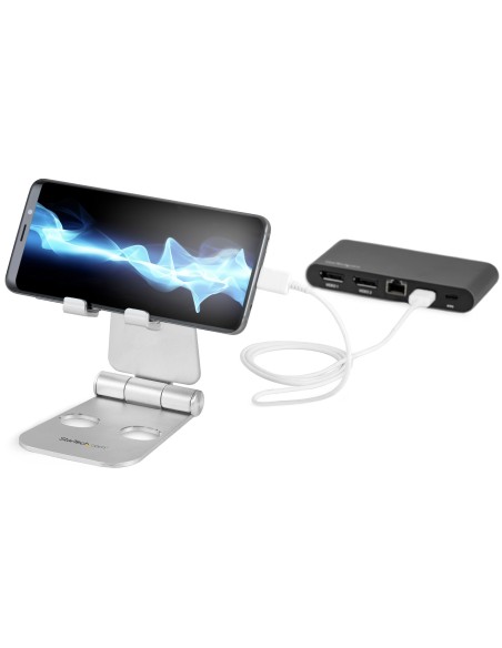 StarTech.com Supporto per tablet e telefono - Porta tablet universale pieghevole per dispositivi mobili da 4 a 13" - Reggi