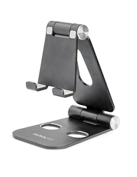 StarTech.com Supporto universale regolabile per smartphone e tablet - Ripiegabile - Nero