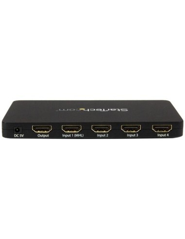 StarTech.com Switch Commutatore automatico a 4 porte HDMI con case in alluminio e supporto MHL - 4k 30Hz