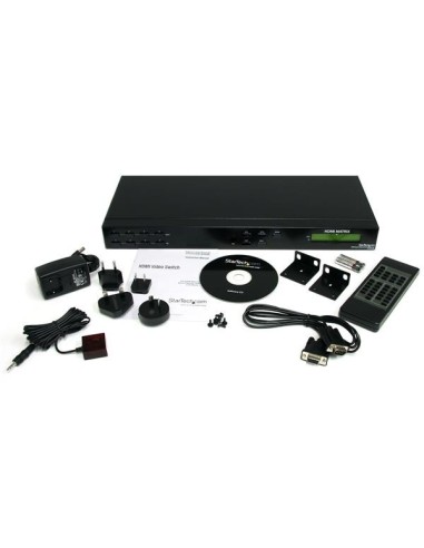 StarTech.com Sdoppiatore switch video matrice HDMI 4x4 con audio e RS-232