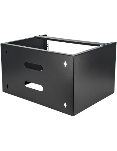 StarTech.com Staffa Rack 19" 6U a Parete - Profondità 35 cm Profilo Basso - Rack 19 pollici per Switch, Patch Panel, Server e