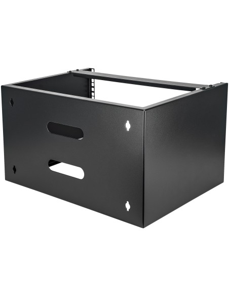 StarTech.com Staffa Rack 19" 6U a Parete - Profondità 35 cm Profilo Basso - Rack 19 pollici per Switch, Patch Panel, Server e