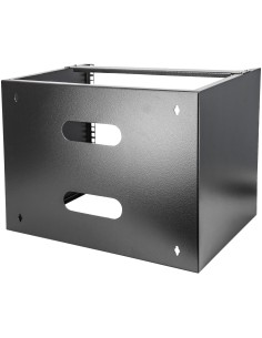 StarTech.com Staffa Rack 19" 8U a Parete - Profondità 35 cm Profilo Basso - Rack 19 pollici per Switch, Patch Panel, Server e 2