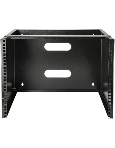 StarTech.com Staffa Rack 19" 8U a Parete - Profondità 35 cm Profilo Basso - Rack 19 pollici per Switch, Patch Panel, Server e