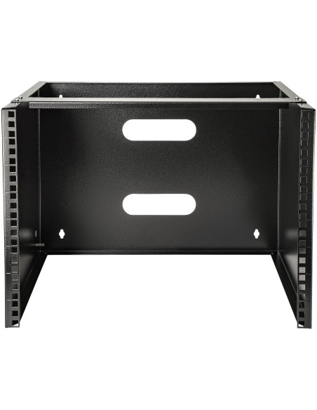 StarTech.com Staffa Rack 19" 8U a Parete - Profondità 35 cm Profilo Basso - Rack 19 pollici per Switch, Patch Panel, Server e