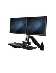 StarTech.com Stazione di Lavoro Sit Stand montabile a Parete - Doppio Monitor