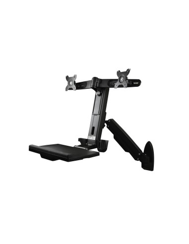 StarTech.com Stazione di Lavoro Sit Stand montabile a Parete - Doppio Monitor