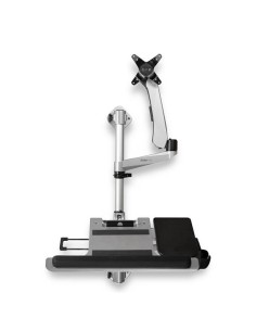 StarTech.com Postazione di lavoro con montaggio a parete - Scrivania articolata con braccio ergonomico per monitor regolabile
