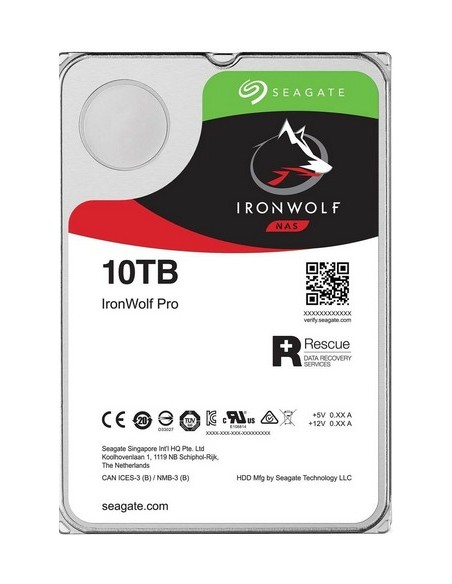Seagate IronWolf Pro ST10000NE000 disco rigido interno 3.5" 10000 GB Serial ATA III
