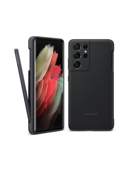 Samsung Galaxy S21 Ultra 5G Silicone Cover con S Pen in silicone morbido